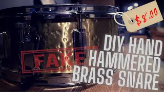 DIY Hand Hammered Brass Snare // Recycling a $25 Drum Kit