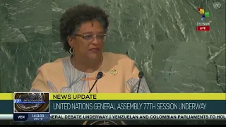 Mia Mottley called for the lifting of the U.S. blockade of Cuba