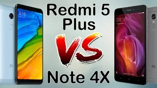 Xiaomi Redmi 5 Plus VS Redmi Note 4X сравнение производительности, камер, игры.