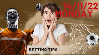 FOOTBALL PREDICTIONS TODAY 14/11/22|SOCCER PREDICTIONS|BETTING TIPS,#BETTING@SPORTS BETTING TIPS