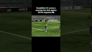 Ronaldinho shows why he has 66 career free kick goals. Subscribe for more. #trending  #ronaldinho