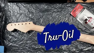 Allparts Stratocaster Neck with Birchwood Tru-Oil - Part 1