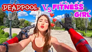 DEADPOOL ESCAPING BEAUTIFUL FITNESS GIRL (Epic Parkour POV) @jumphistory