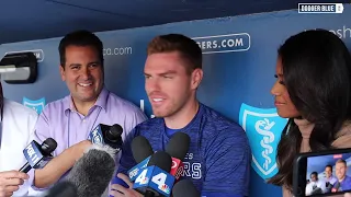 Dodgers pregame: Freddie Freeman emotional seeing Alex Anthopoulos & former Braves teammates