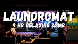 The Laundromat asmr Cafe On A Rainy Day! Wash Your Clothes And Relax With A Cup Of Coffee