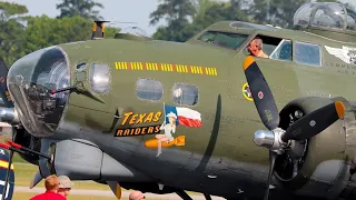 CAF Texas Raiders B-17 @ Cobb County Airport #militaryplanes #texasraider #b17