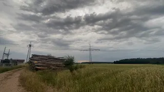 Gewitter 22. Juni 2023 - Timelapse und Gewitteraufzug von Südwesten - im Raum Schwabachtal