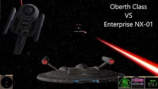 Enterprise NX-01 VS Oberth Class | Both Sides | Star Trek Bridge Commander Battle |