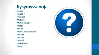 Kysymyssanoja