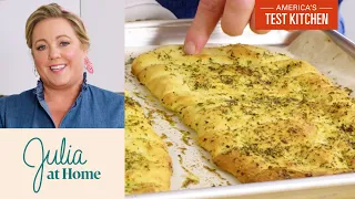 How to Make Garlic and Herb Breadsticks | Julia at Home