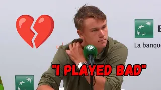 Holger Rune HEARTBROKEN after Loss "I played BAD" - RG 2023