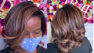 Dimensional Color On Natural Hair| Highlights and Low Lights