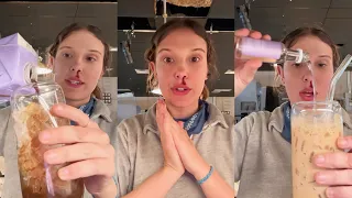 Millie Bobby Brown Makes an Iced Coffee Behind the Scenes of Stranger Things 5 - Exclusive Footage