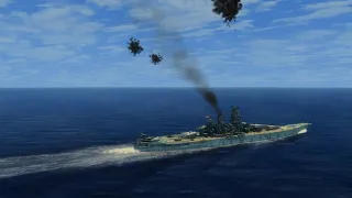 IJN Yamato Vs 15 U.S Bombers & Torpedo Bombers | FOTRS/SH4