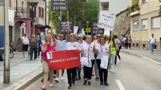 Protestna šetnja u Jablanici: Stotine građana uz Enisu Klepo