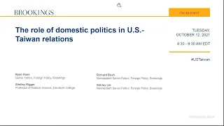 The role of domestic politics in US-Taiwan relations