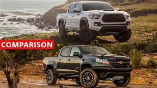 2017 Chevrolet Colorado ZR2 vs 2017 Toyota Tacoma TRD Pro Comparison -  INTERIOR, EXTERIOR, OFF ROAD