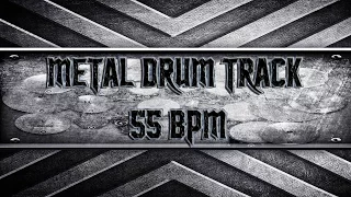 Extremely Slow Metal Drum Track 55 BPM (HQ,HD)