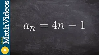 Write the first five terms of a sequence given the rule