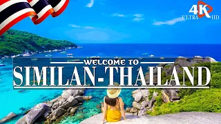 FLY OVER SIMILAN 4K✈Beautiful Natural Scenery With gentle waves on Tanzania beach| Super HD 4K