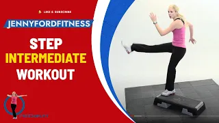 Step Aerobics Intermediate Workout | Step by Step 2 | 38 Min | Four Combos | JENNY FORD