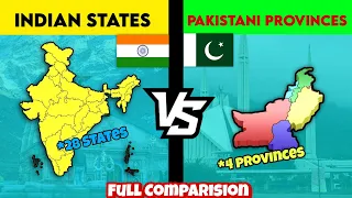 Indian States Vs Pakistani Provinces | Comparison Video|Graphical Geography
