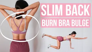 SLIM BACK + BURN BRA BULGE 10 MIN WORKOUT (bodyweight / options using weights) ~ Emi