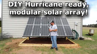 Hurricane ready solar array! Off grid modular storm ready solar array! #721