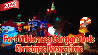 Fort Wilderness Campgrounds Christmas Decorations - 2023