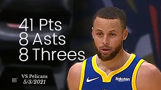Stephen Curry 41 Pts, 8 Asts, 8 Threes vs Pelicans | FULL Highlights