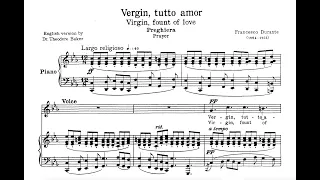 Vergin, tutto amor (F. Durante) - C Minor Piano Accompaniment - Karaoke