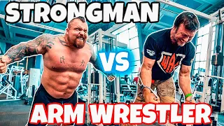Strongman VS Arm wrestler Ft Devon Larratt