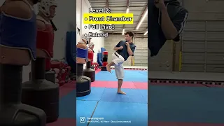 Rear Leg Sidekick Progression - Taekwondo Karate Kickboxing Martial Arts Tutorial