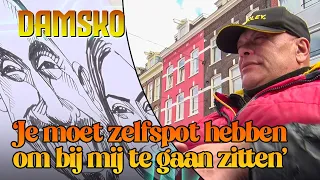 Stanley tekent karikaturen op de Albert Cuyp - DE SPOT