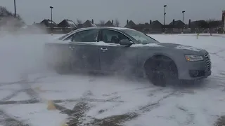 Audi A8l 4.0t - first day of snow.