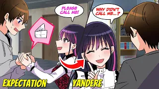 ［Manga dub］A cute idol turned into Yandere when I didn't call her［RomCom］