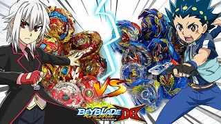 THE ULTIMATE SHOWDOWN WITH VALT vs SHU | Beyblade Burst Team Battle Challenge