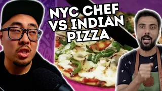 PIZZA FIGHT! NYC Chef vs Chef Ranveer Brar! Pro Chef Reacts