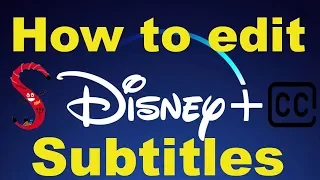 How to edit subtitles Disney+ viewing subtitles