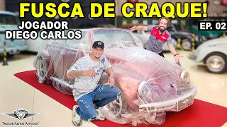 SURPRESA! Dia de entrega do FUSCA para o grande JOGADOR Diego Carlos! Veja como ficou! 😍🇧🇷 Ep. 02