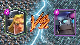 MEGA KNIGHT + GOLDEN KNIGHT VS PEKKA + MINI PEKKA - CLASH ROYALE BATTLE #344