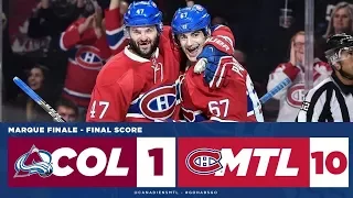 Canadiens vs Avalanche 10-1