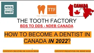 How to Become a Dentist in Canada 2022?|UPDATED|NDEB CANADA|