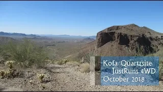 Kofa/Quartzsite Offroad, JustRuns 4WD, October 2018