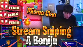 Le Hacen Stream Sniping A Beniju / Juega 3 Veces Contra El Mismo Clan