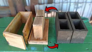 Como hacer bloques de cemento de 6"