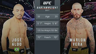 José Aldo Vs. Marlon Vera : UFC 4 Gameplay (Legendary Difficulty) (AI Vs AI) (PS5)