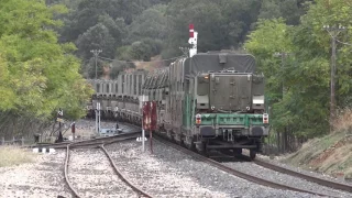 Renfe 333-372 con tren militar 97351 pasando por Caracollera.