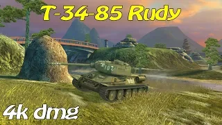 WOT Blitz / T-34-85 Rudy / 3 kills / 4 077 dmg