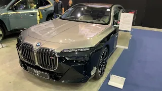 2023 BMW M760e Plugin Hybrid Interior and Exterior Walkaround in 4k BMW and Mini Expo 2023